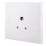 British General 900 Series 5A 1-Gang Unswitched Round Pin Plug Socket White