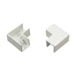 Tower  Flat Trunking Angle 16mm x 16mm 2 Pack