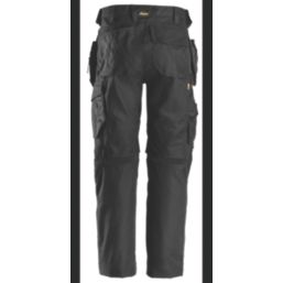 Snickers 6224 Work Trousers Black 31" W 30" L