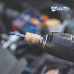 Spyder Mach-Blue 1/4" 50mm Hex Shank PZ2 Impact Driver Bits
 5 Pack