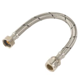 Midbrass Flexible Hoses 1/2" x 1/2" x 300mm 2 Pack