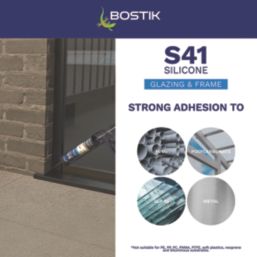 Bostik  Window & Door Frame Silicone Sealant Anthracite 310ml