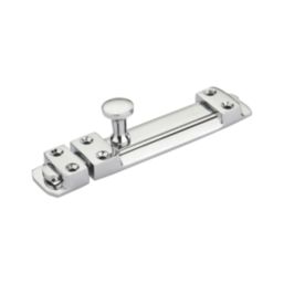 Smith & Locke Flat Door Bolt Polished Chrome 80mm