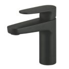 Swirl Caldew Black 151mm Standard Lever Mono Basin Mixer Tap  With Clicker Waste