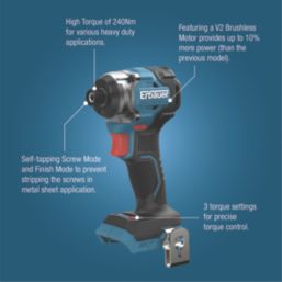 Erbauer ERI1094IPD 18V Li-Ion EXT Brushless Cordless Elite Impact Driver  - Bare
