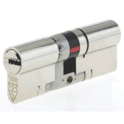 Yale Fire Rated 3 Star Platinum Double Euro Cylinder 50-50 (100mm) Satin Nickel