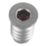 Smith & Locke  49mm Sash Stops Satin Chrome 2 Pack