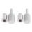 Smith & Locke  49mm Sash Stops Satin Chrome 2 Pack