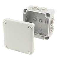 Schneider Electric 7-Entry Rectangular Junction Box with Knockouts
