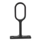 Essentials Oval Rail Centre Bracket Black 30mm