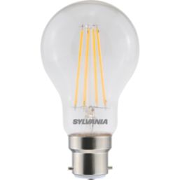 Sylvania ToLEDo Retro V5 CL 827 SL B22 GLS LED Light Bulb  806lm 7W