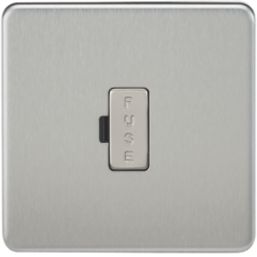 Knightsbridge  13A Unswitched Fused Spur  Brushed Chrome