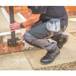 DEWALT Barstow Holster Work Trousers Charcoal Grey 40" W 29" L