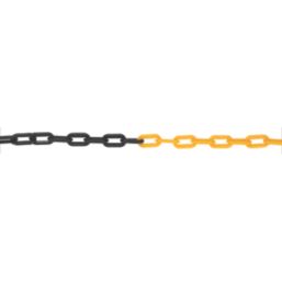 Essentials Plastic  Black & Yellow Chain  x 5m