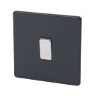 Varilight  10AX 1-Gang 2-Way Light Switch  Jet Black