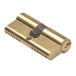 Union  6-Pin Euro Cylinder Lock 35-45 (80mm) Brass