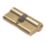 Union  6-Pin Euro Cylinder Lock 35-45 (80mm) Brass