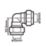 Flomasta  Brass Compression Equal 90° Elbows 15mm 2 Pack