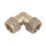 Flomasta  Brass Compression Equal 90° Elbows 15mm 2 Pack