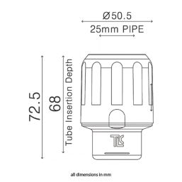 Flomasta  MDPE Elbow 20mm x 20mm