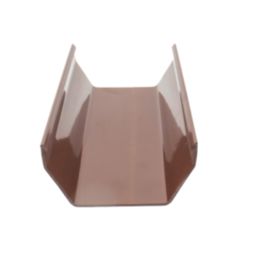 FloPlast RGS3B uPVC Square Gutter Brown 114mm x 3m