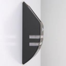 LAP  Outdoor LED Solar Bulkhead With PIR Sensor Matt Black 40lm