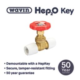 Hep2O HX35/15WS Gate Valve 15mm