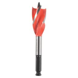 Armeg Wood Beaver Hex Shank 4-Flute Auger Wood Drill Bit 32mm x 165mm