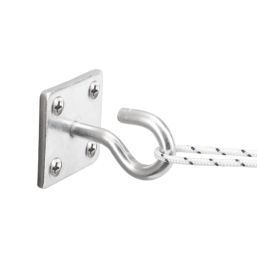 Smith & Locke Steel Hook on Plates 50mm x 50mm 2 Pack