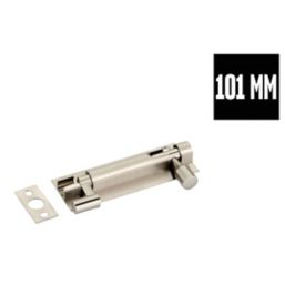 Smith & Locke Necked Door Bolt Satin Nickel 100mm