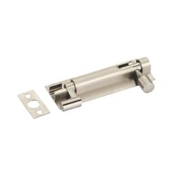 Smith & Locke Necked Door Bolt Satin Nickel 100mm