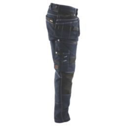 Blaklader  Stretch Denim Trousers Navy/Black 40" W 35" L