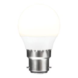 Essentials  B22 Mini Globe LED Light Bulb  470lm 4.2W 4 Pack