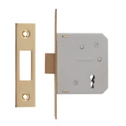 ERA  3 Lever Brass Mortice Deadlock 64mm Case - 44mm Backset