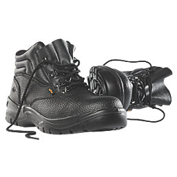 Site Slate    Safety Boots Black Size 6