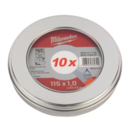 Milwaukee PRO+ Steel Cutting Discs 115mm (4 1/2") x 22.2mm 10 Pack