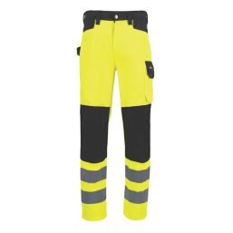 Site Ovett Hi-Vis Trousers Yellow/Black 36" W 32" L