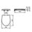 Ideal Standard Alto Soft-Close Toilet Seat & Cover Duraplast White