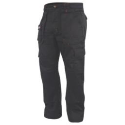 Lee Cooper LCPNT206 Classic Kneepad Trousers Black 38" W 31" L