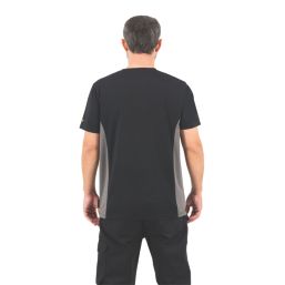 Site Leckman Short Sleeve T-Shirt Black Large 46" Chest