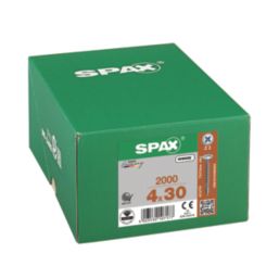 Spax  PZ Flange Self Drilling Wood Screws 4mm x 30mm 2000 Pack