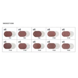 Titan   40-400 Grit 8-Hole Punched Multi-Material Sanding Discs 125mm 60 Pack