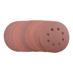 Titan   40-400 Grit 8-Hole Punched Multi-Material Sanding Discs 125mm 60 Pack