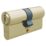 Smith & Locke  6-Pin Cylinder Lock 50-50 (100mm) Brass
