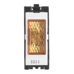 Contactum  Amber Neon Power Indicator with White Inserts 230V