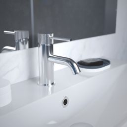 Swirl Melba Chrome 143mm Standard Lever Mono Basin Mixer Tap  With Clicker Waste