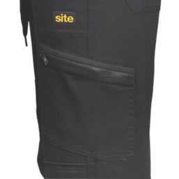 Site Tesem Multi-Pocket Work Trousers Black 38" W 32" L