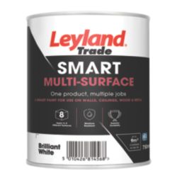 Leyland Trade 750ml Brilliant White Eggshell Emulsion Multi Surface Paint