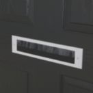 Stormguard Brush Letter Plate Draught Excluder White 338mm x 75mm