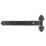 GateMate Black Straight Heavy Reversible Hinges 155mm x 18" x 450mm 2 Pack